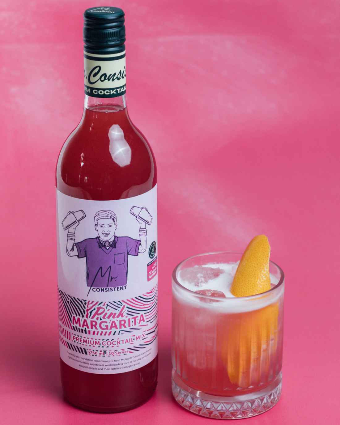 Mr Consistent Pink Margarita Cocktail Mixer (10 Serves)