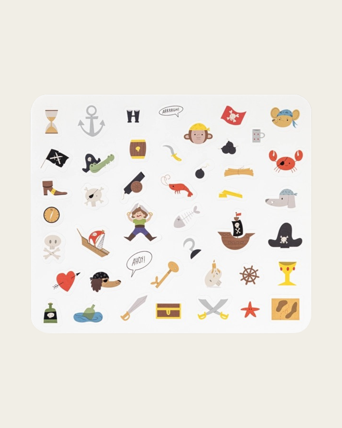 Pirates - 160 Stickers by Edicare Editora 