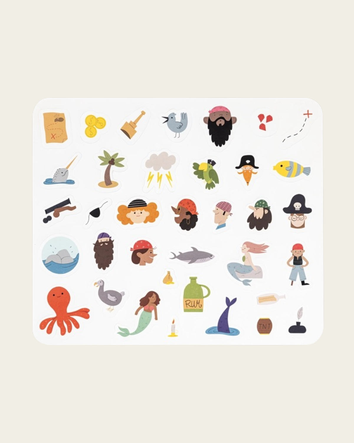 Pirates - 160 Stickers by Edicare Editora 