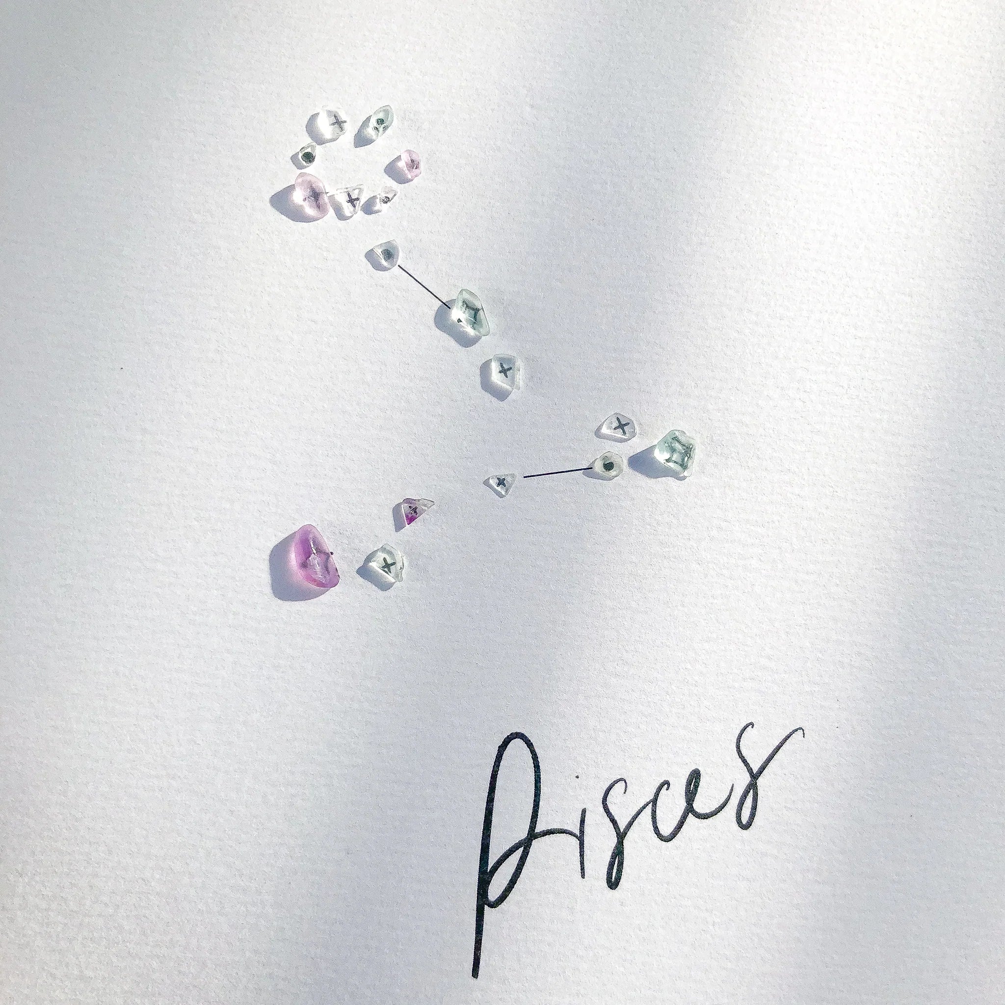 Crystal Zodiac Prints by Bondi Letters x Wildfire Co. Design - Pisces