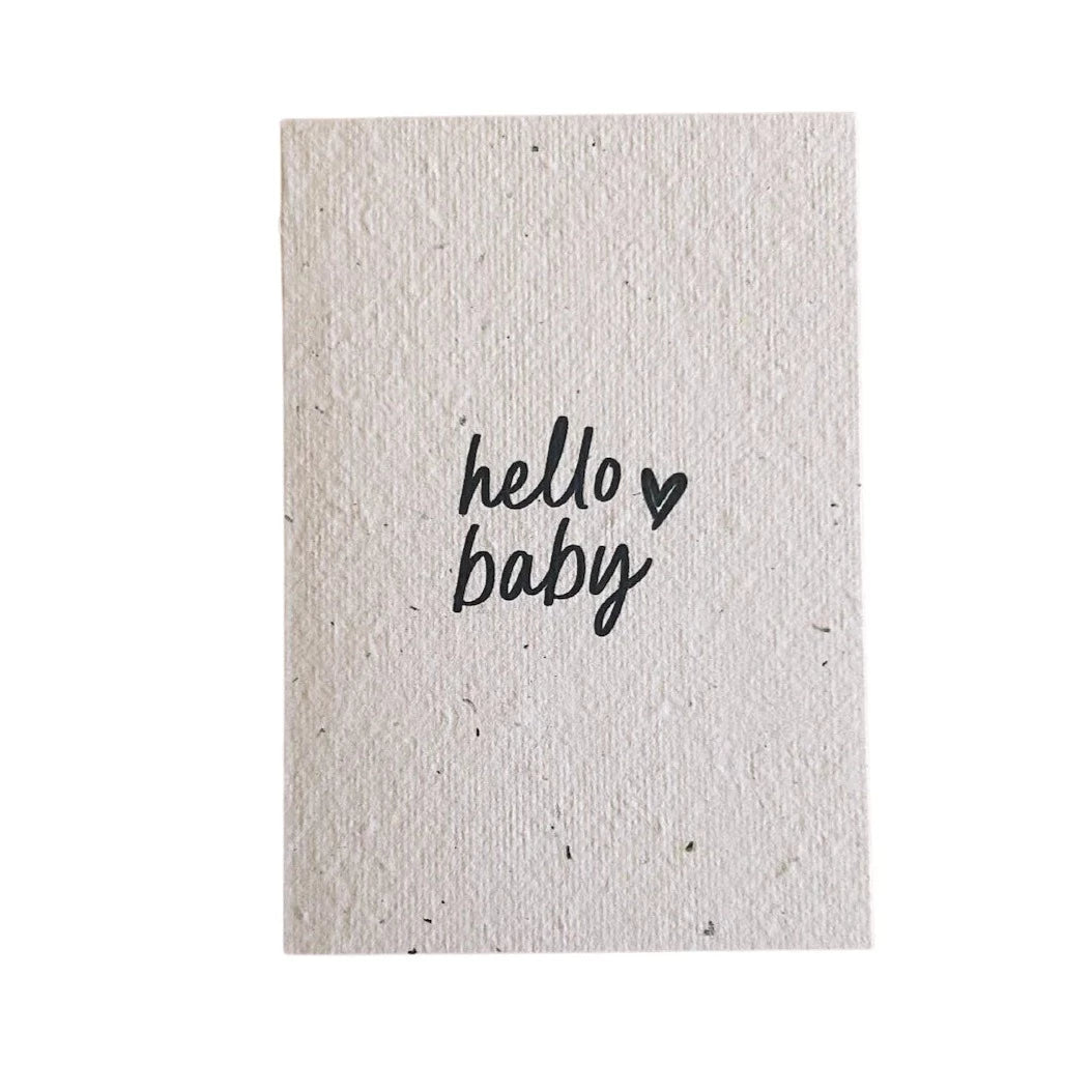 Seeded Plantable Greeting Card by Hello Petal - Hello Baby  🌸