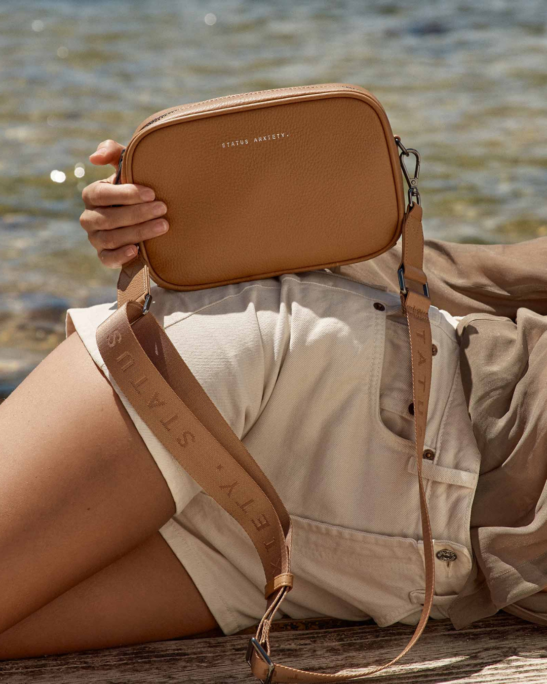 Status Anxiety Plunder Bag With Dual Strap - Camel