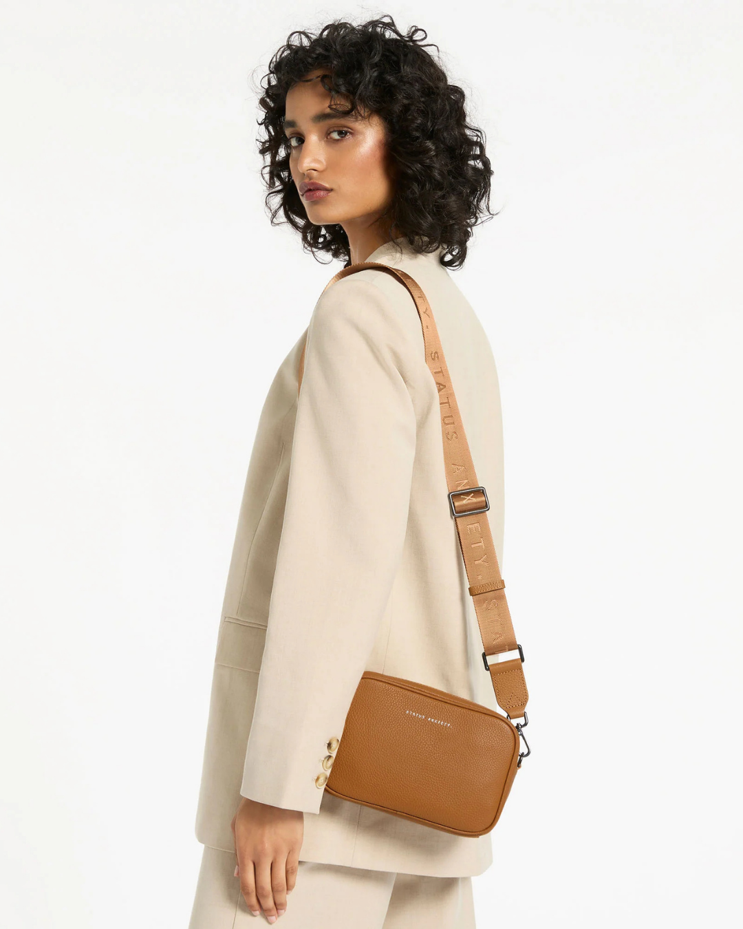 Status Anxiety Plunder Bag With Dual Strap - Camel