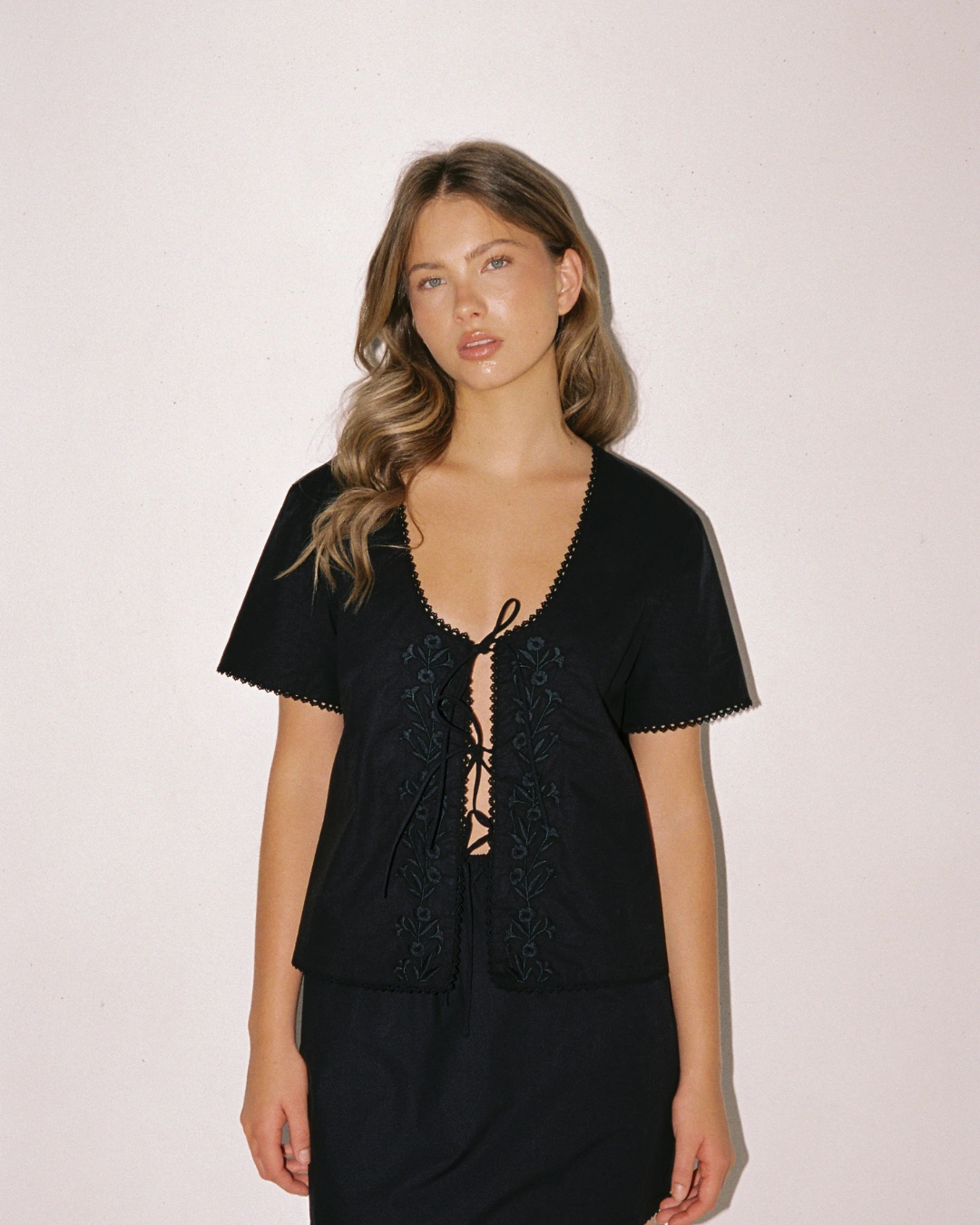 Poppy Blouse - Black by Juni 