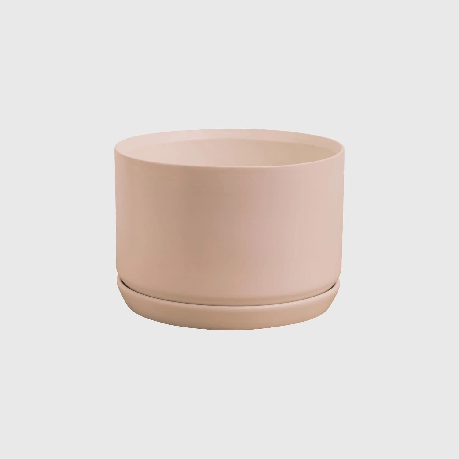 Wide Oslo Planter in Peach by Potted for Indoor Plants