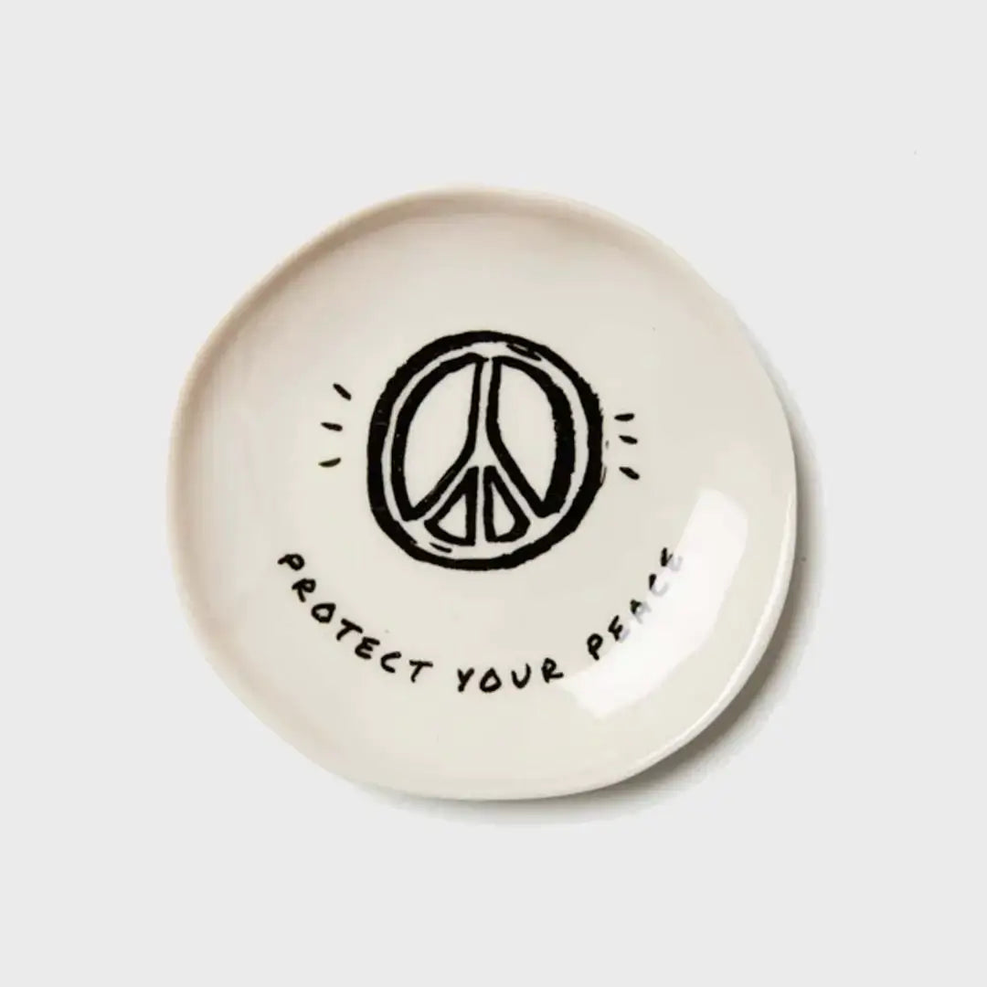 Protect Your Peace Affirmation Dish