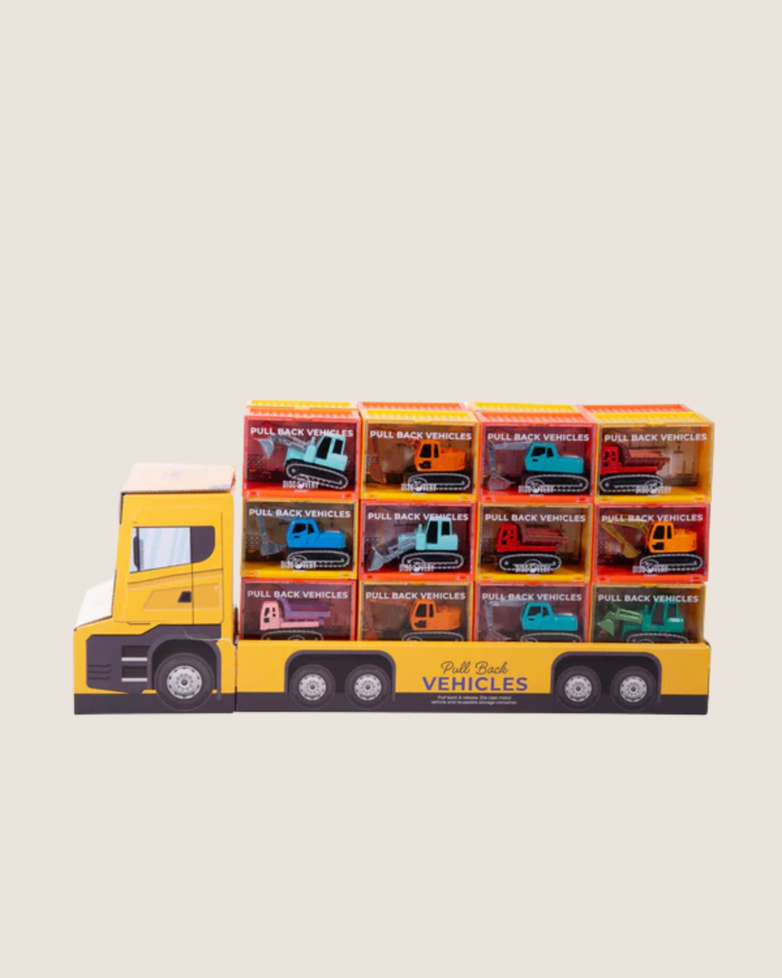 Pull Back Vehicles - Construction by Discovery Zone 