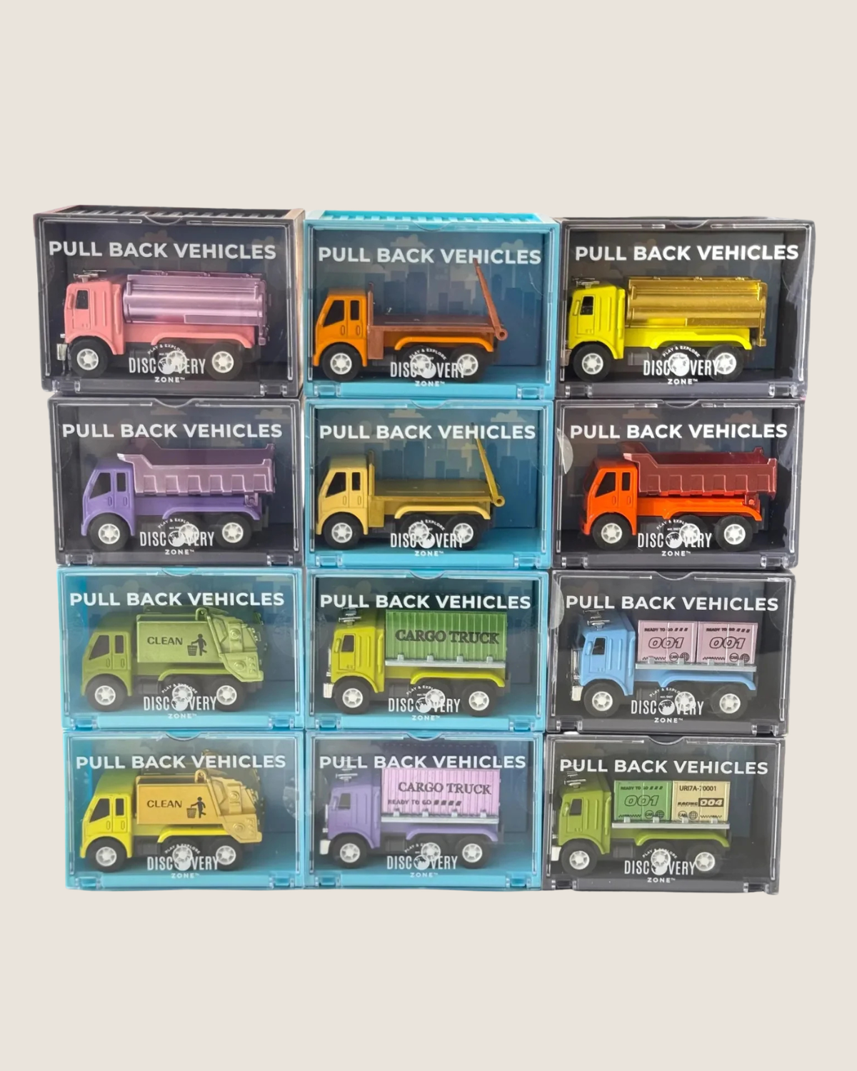 Pull Back Vehicles - Trucks by Discovery Zone 