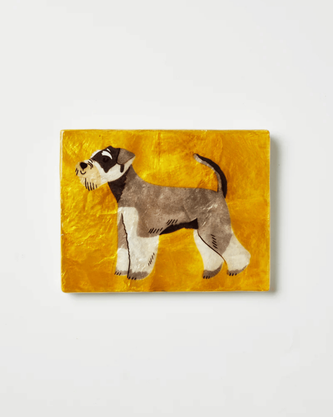 Pup Schnauzer Wall Tile by Jones &amp; Co