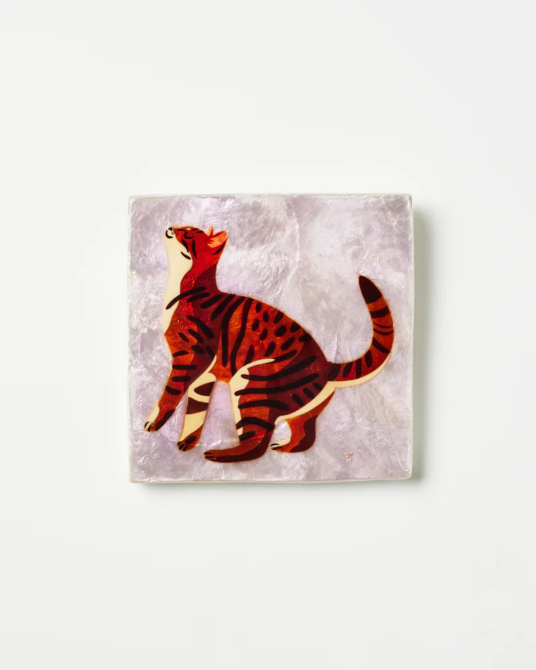 Purr Bengal Cat Wall Tile by Jones &amp; Co 