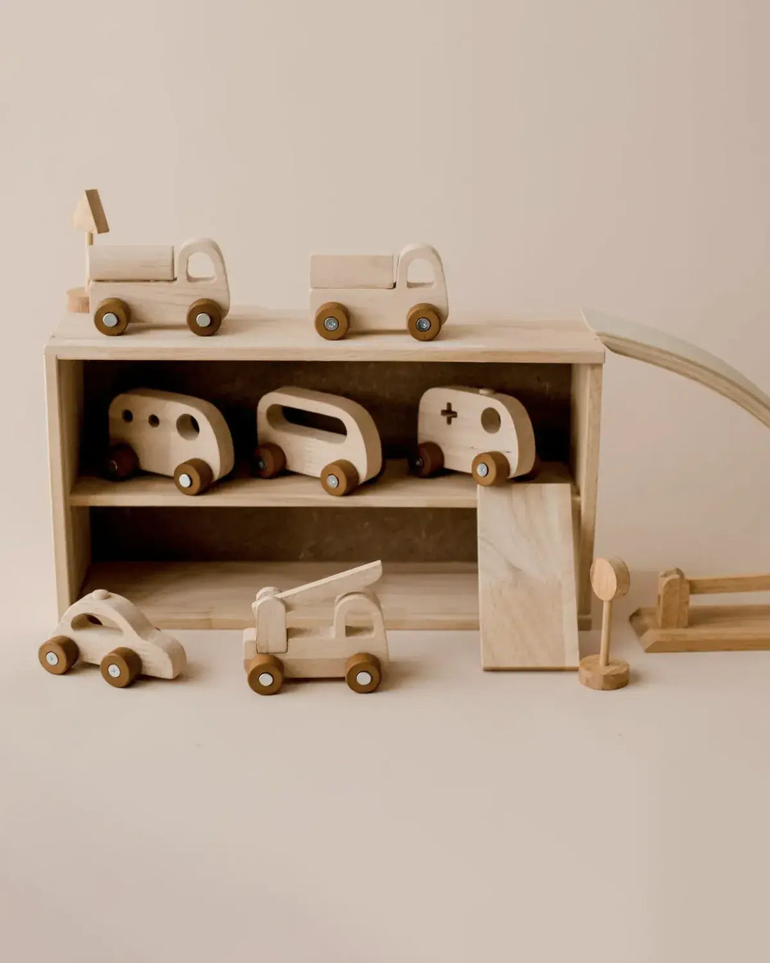 Qtoys Wooden Car Set - Wood Toys Australia