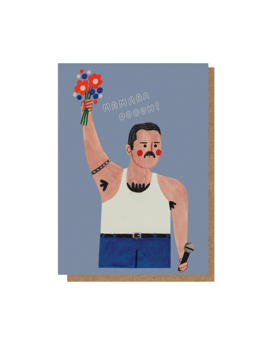 Queen / Freddie Mercury Card by Daria Solak Illustrations