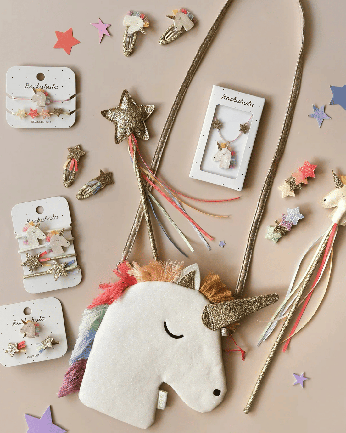 Rainbow Unicorn Bracelet Set by Rockahula Kids