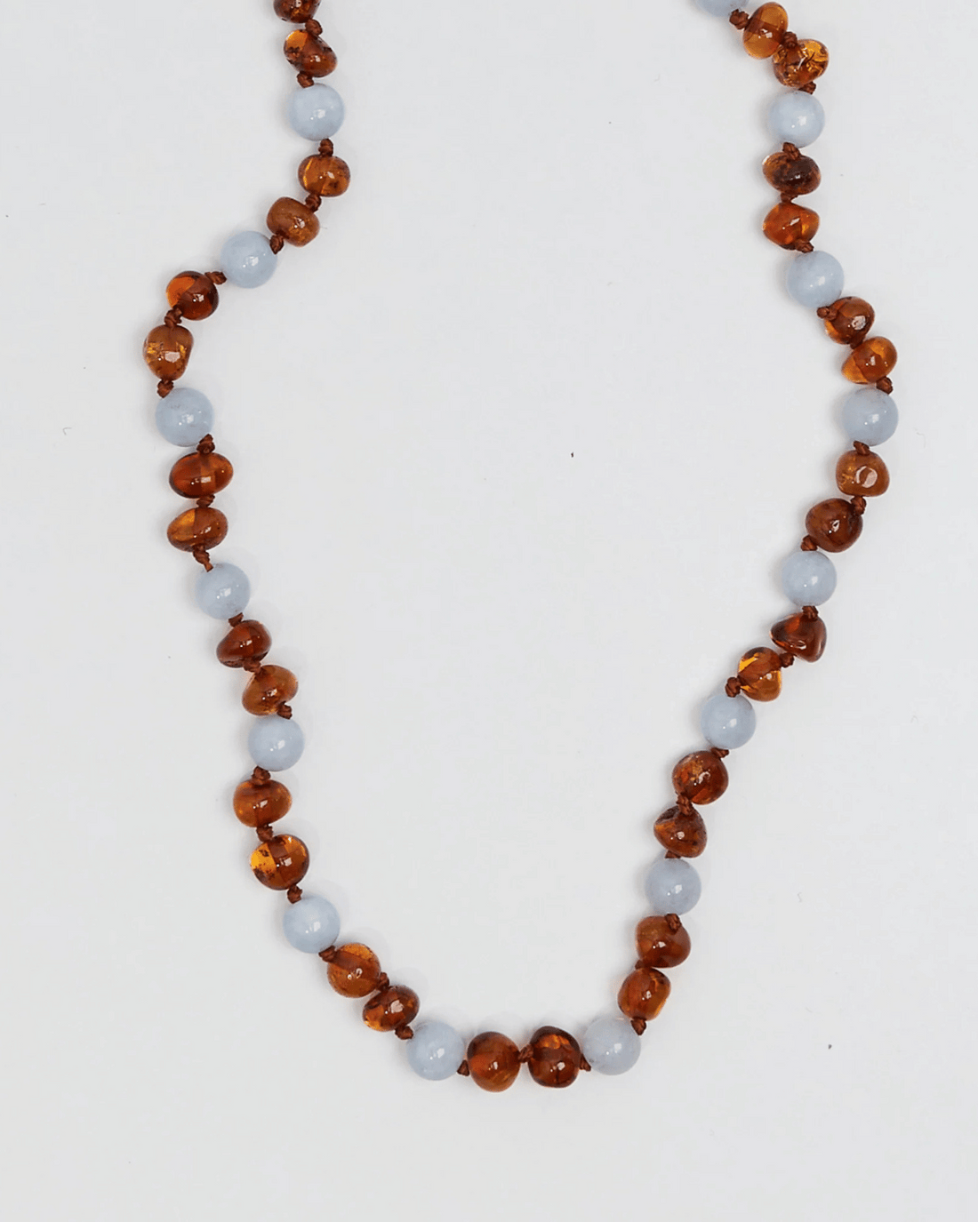 Regn - Baltic Amber Teething Necklace by Nirrimis 