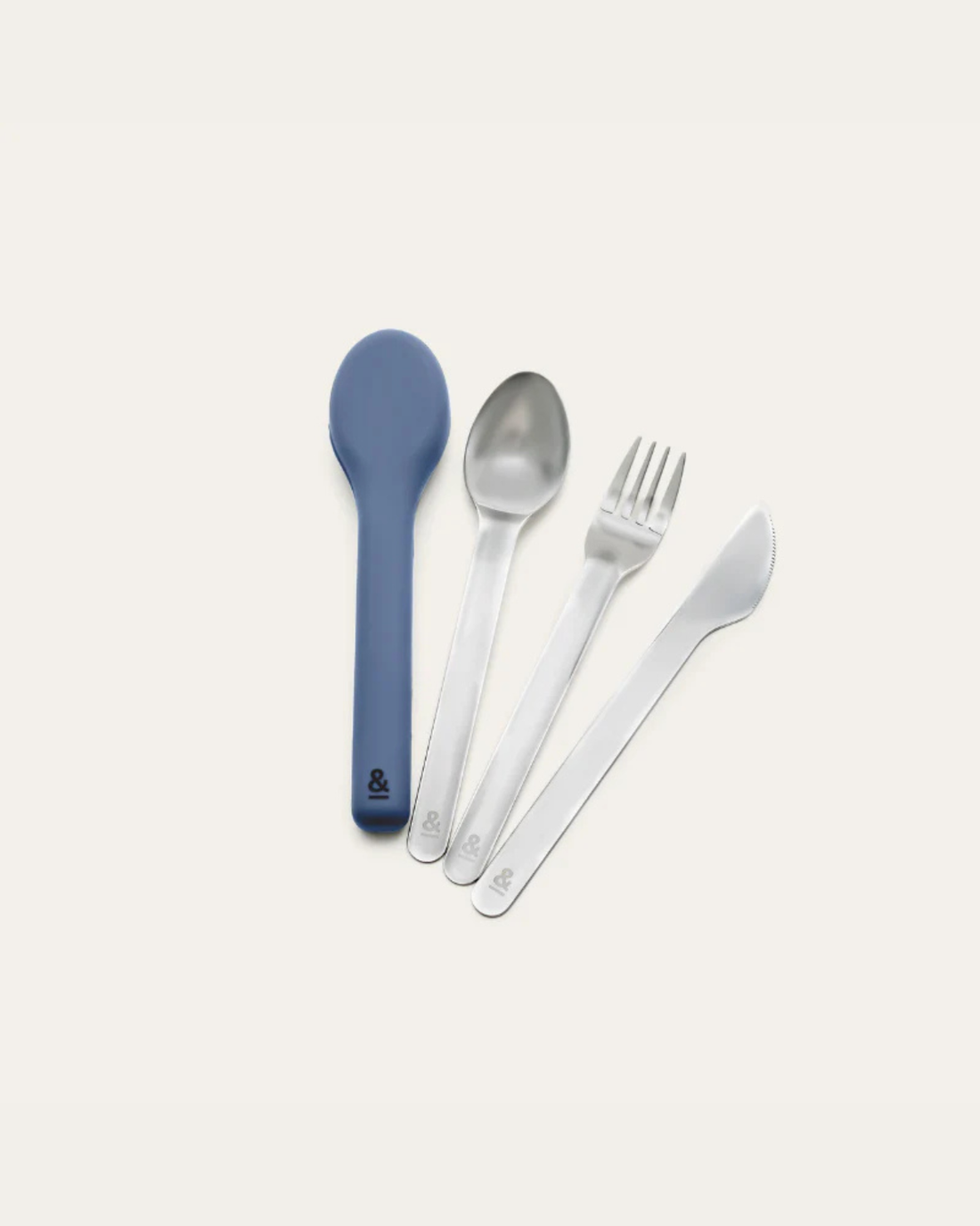 Seed & Sprout Reusable Cutlery Set - Stainless Steel & Indigo