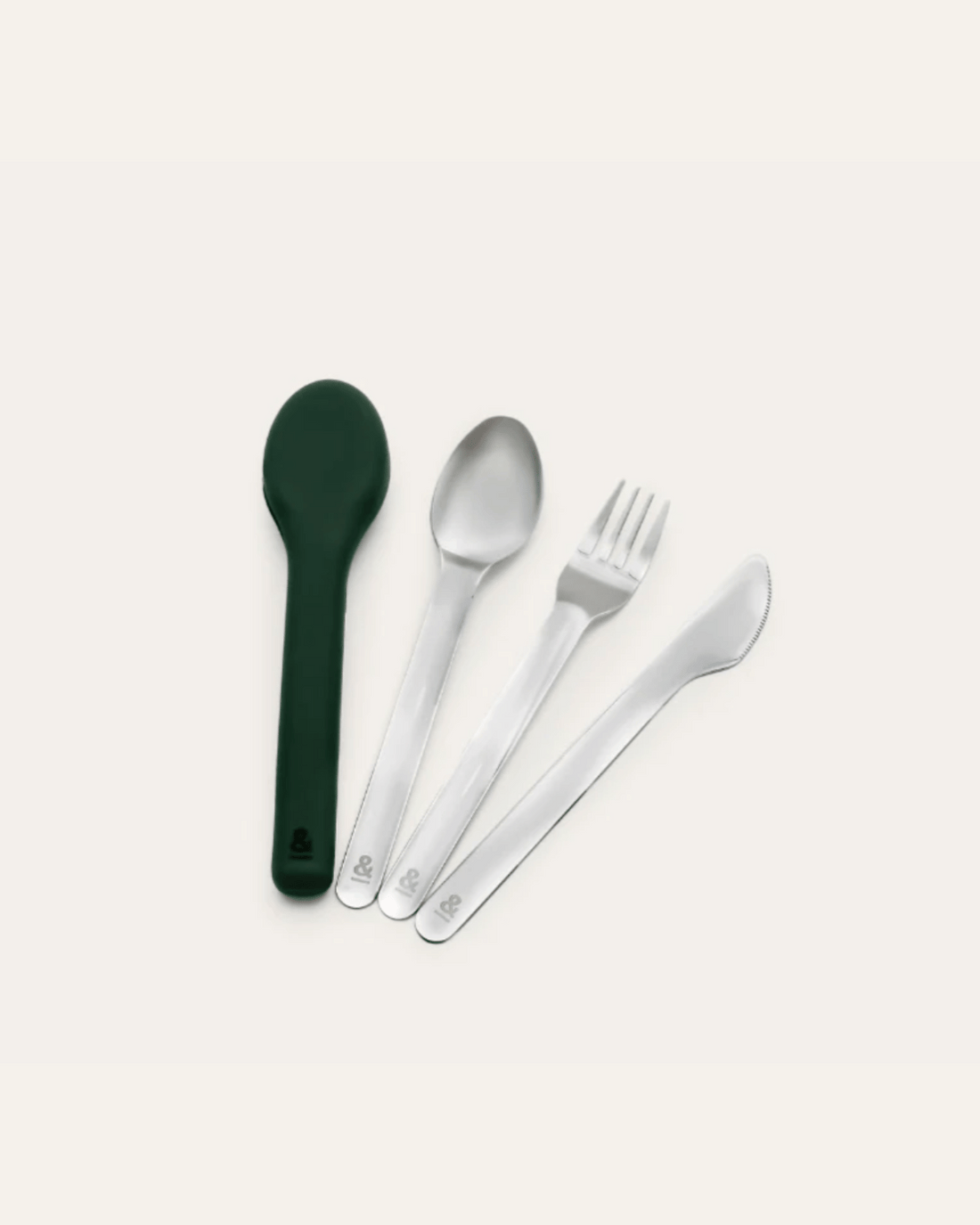 Seed & Sprout Reusable Cutlery Set - Stainless Steel & Moss