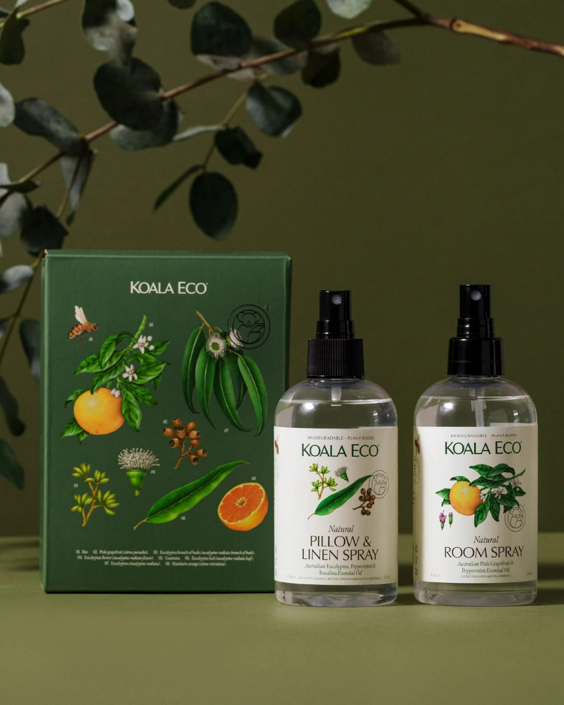 Room &amp; Linen Sprays - Aromatherapy Duo by Koala Eco