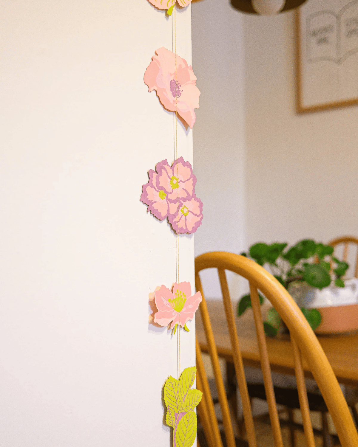 Rose Vertical Wall Hanging by East End Press