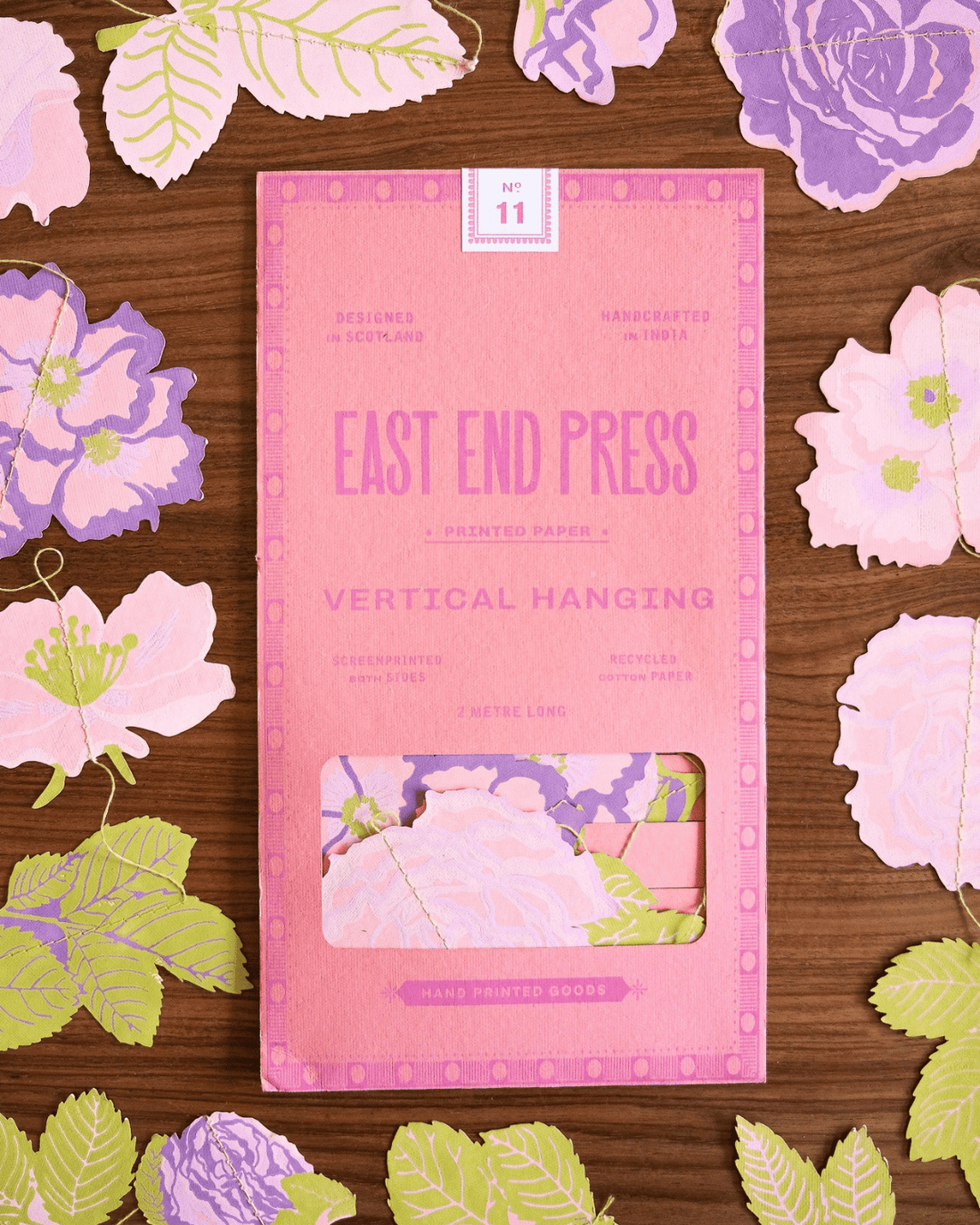 Rose Vertical Wall Hanging by East End Press