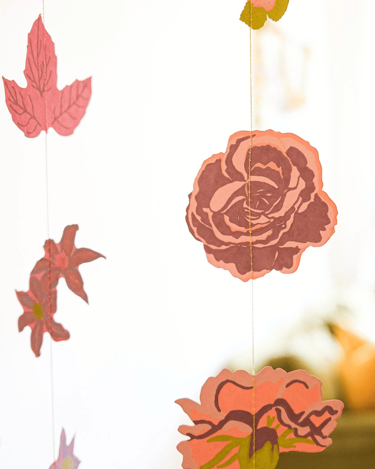 Rose Vertical Wall Hanging by East End Press