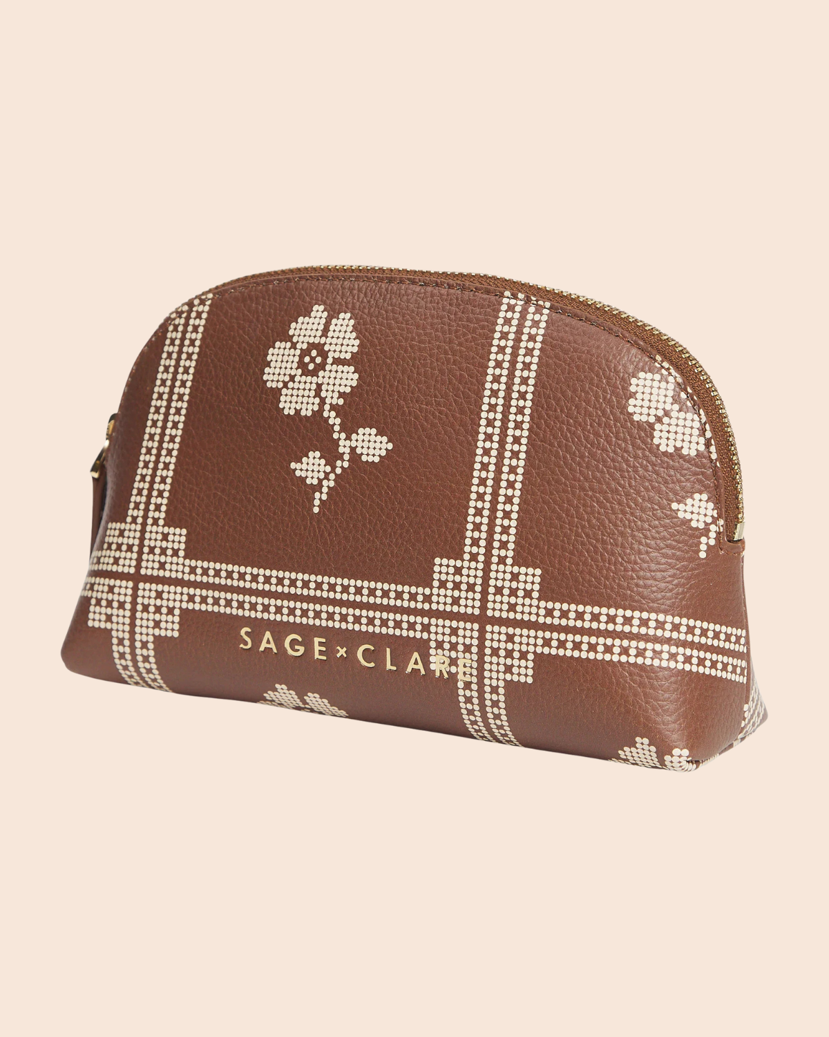 Bonny Cosmetic Pouch - Umber by Sage x Clare 