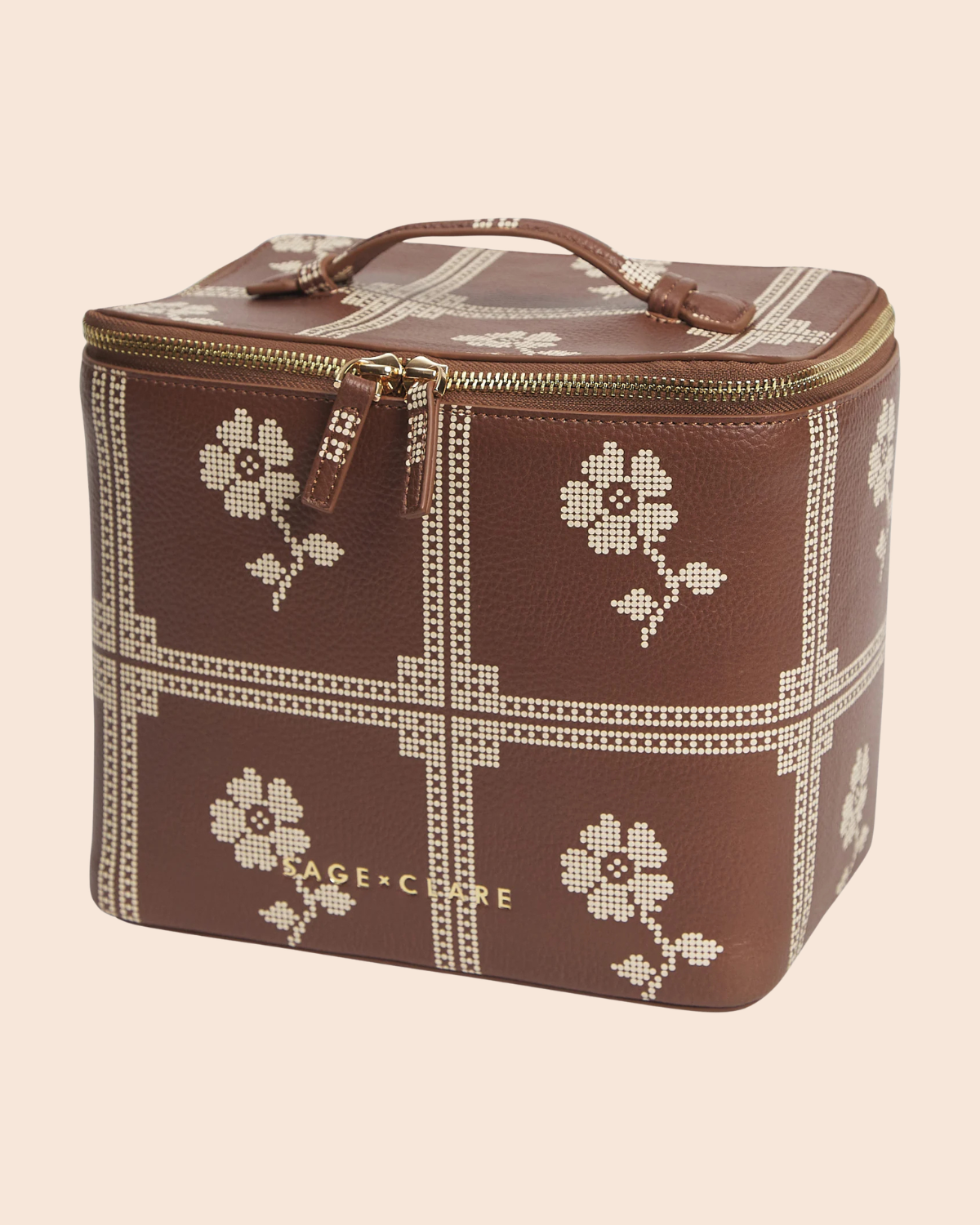Bonny Medium Vanity Case - Umber by Sage x Clare