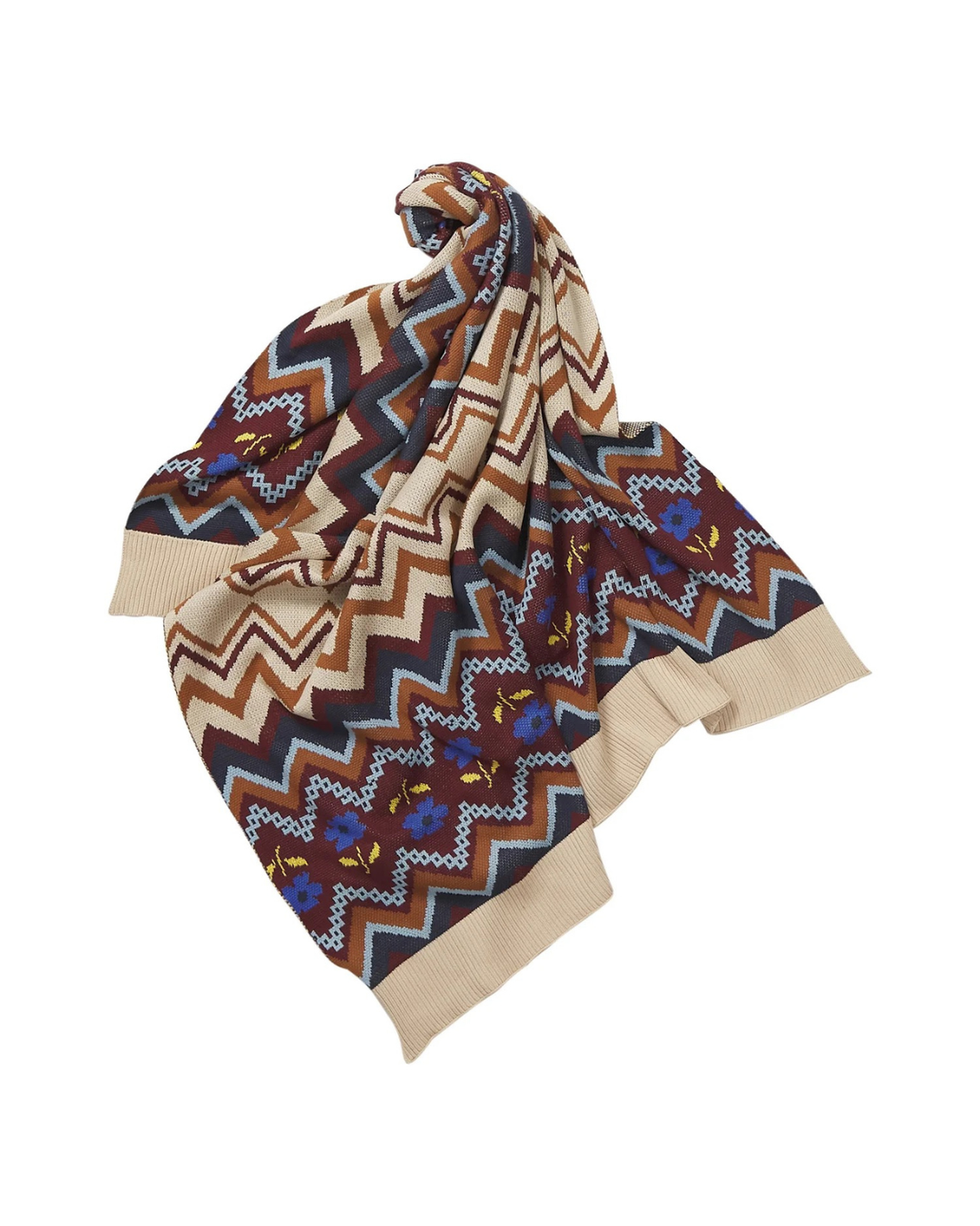 Calina Cotton Knit Blanket - Ink by Sage x Clare