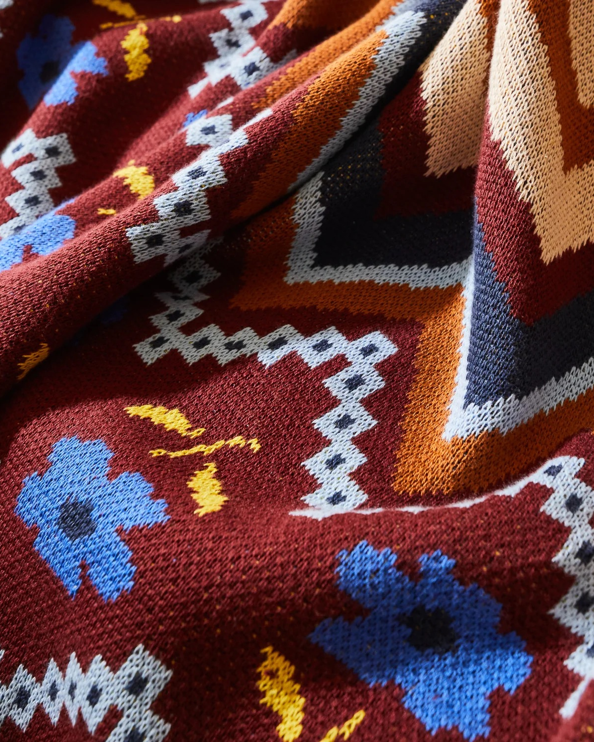 Calina Cotton Knit Blanket - Ink by Sage x Clare