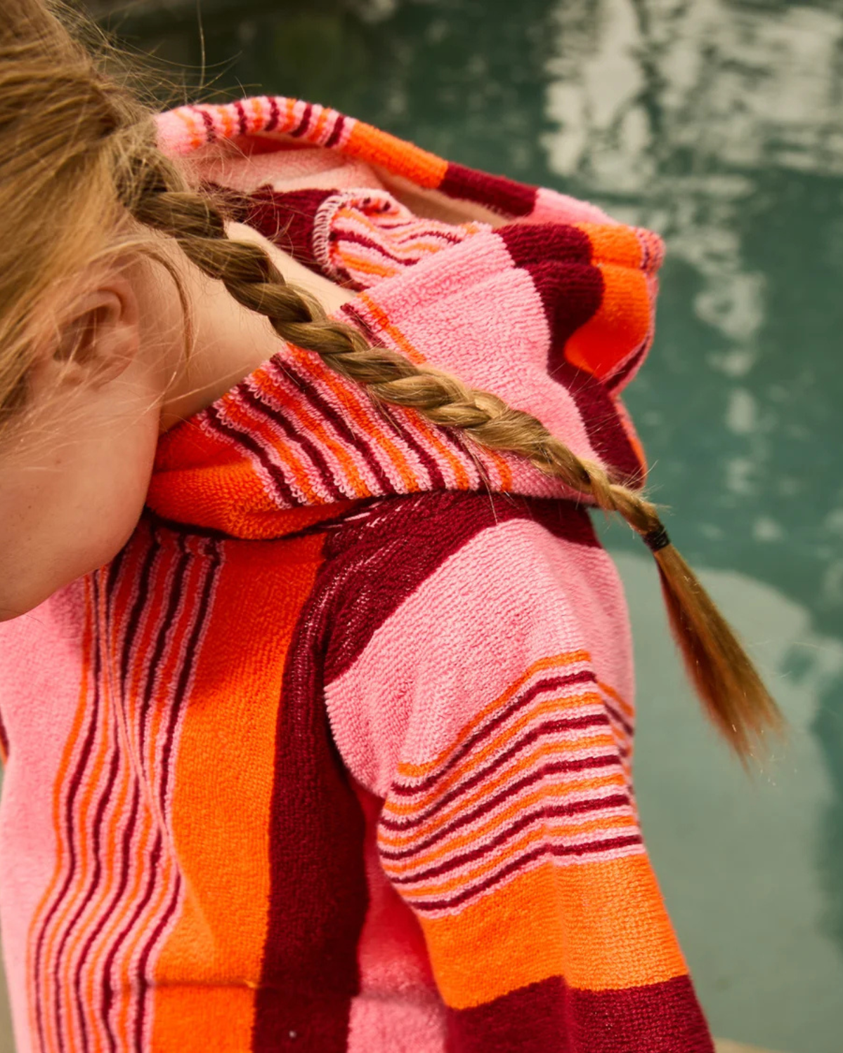 June Nudie Hooded Towel - Dahlia by Sage x Clare 