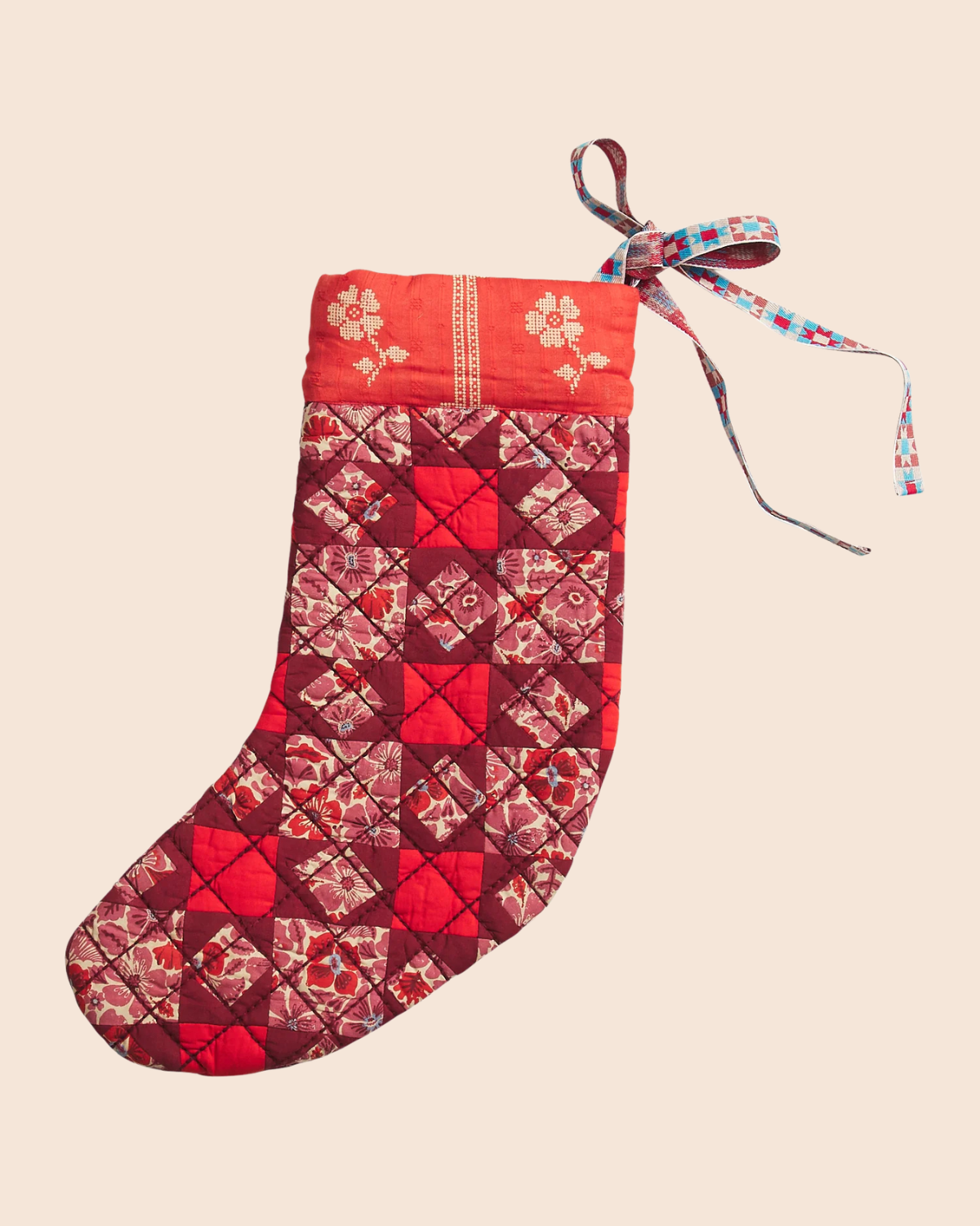 Magnolia Patchwork Stocking - Poppy by Sage x Clare