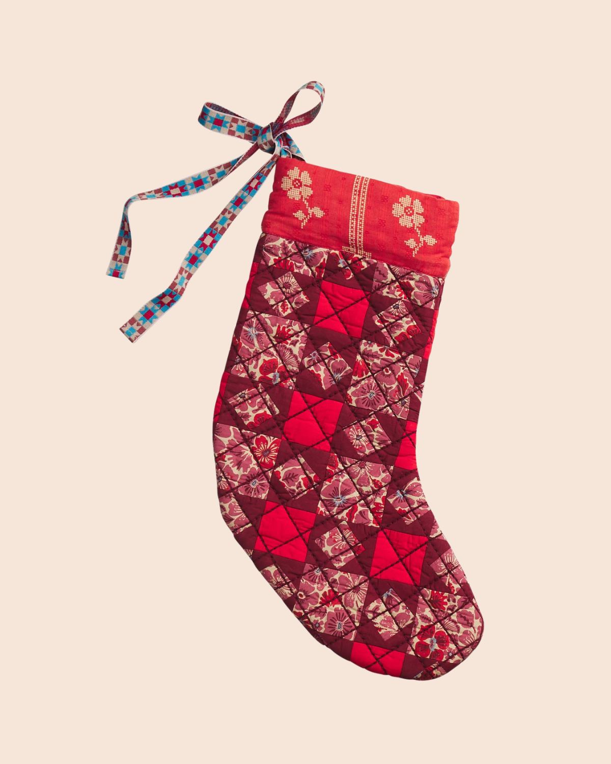 Magnolia Patchwork Stocking - Poppy by Sage x Clare