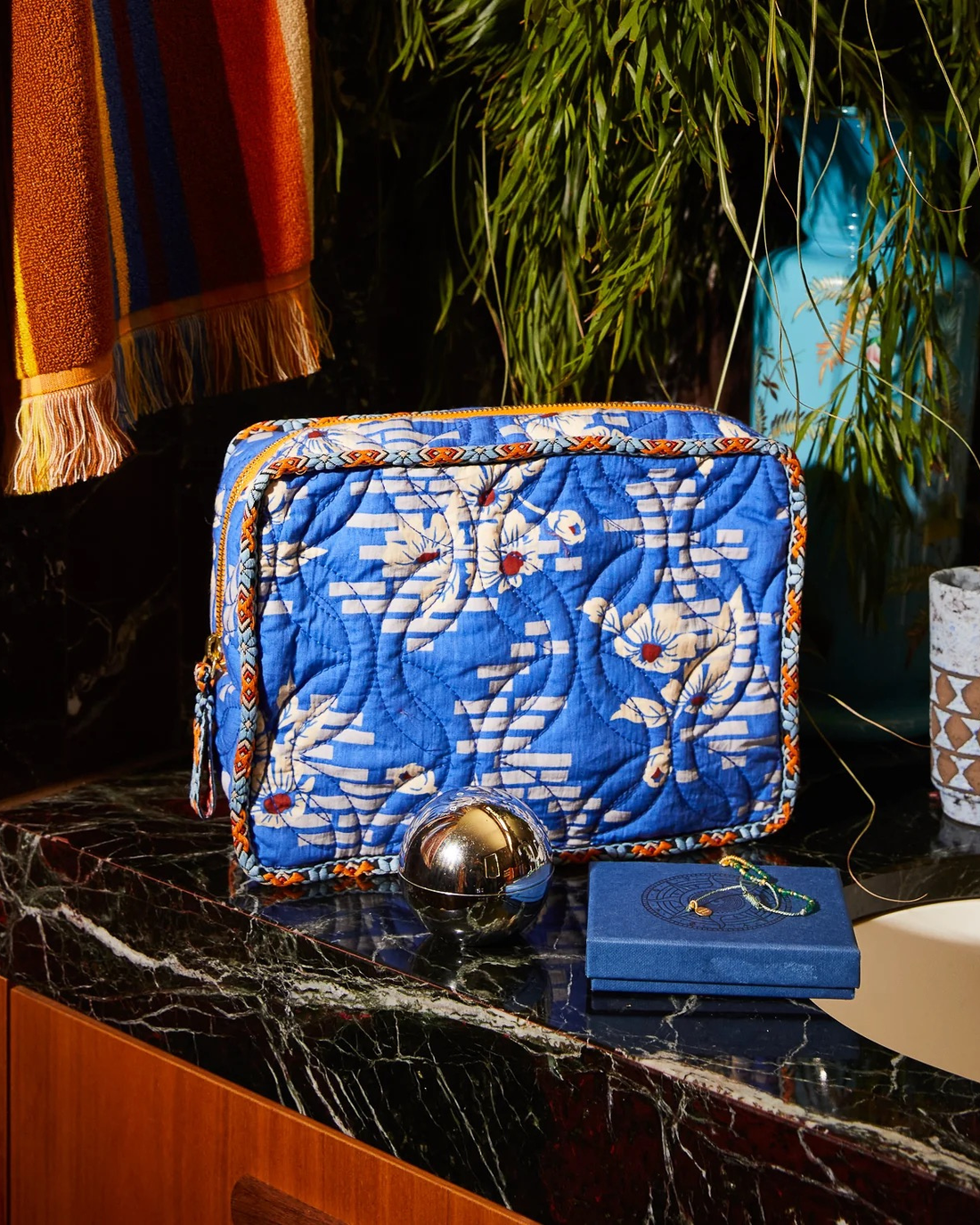Sage &amp; Clare Marta Vanity Bag - Ultramarine