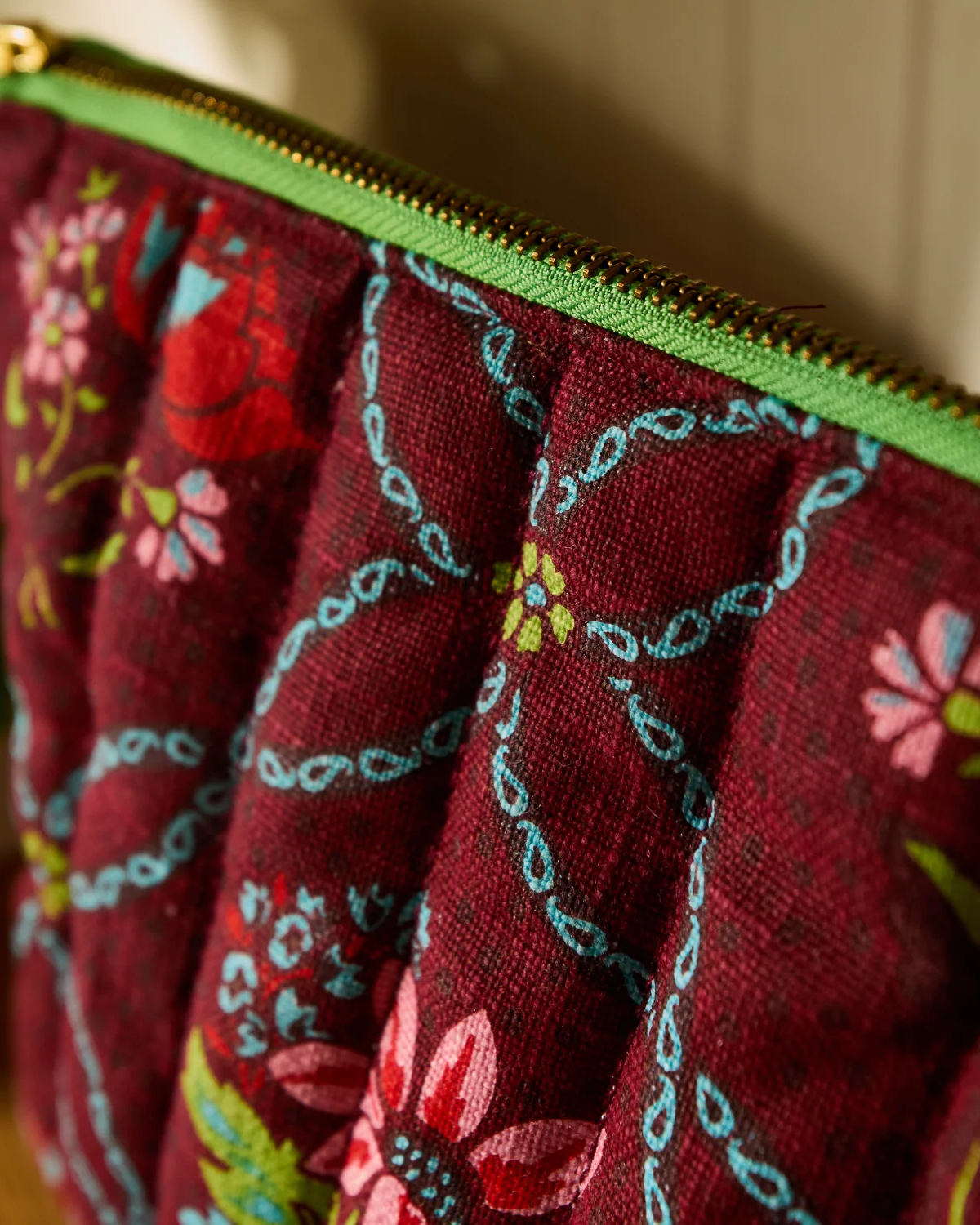 Norali Quilted Cosmetic Bag - Sienna by Sage x Clare