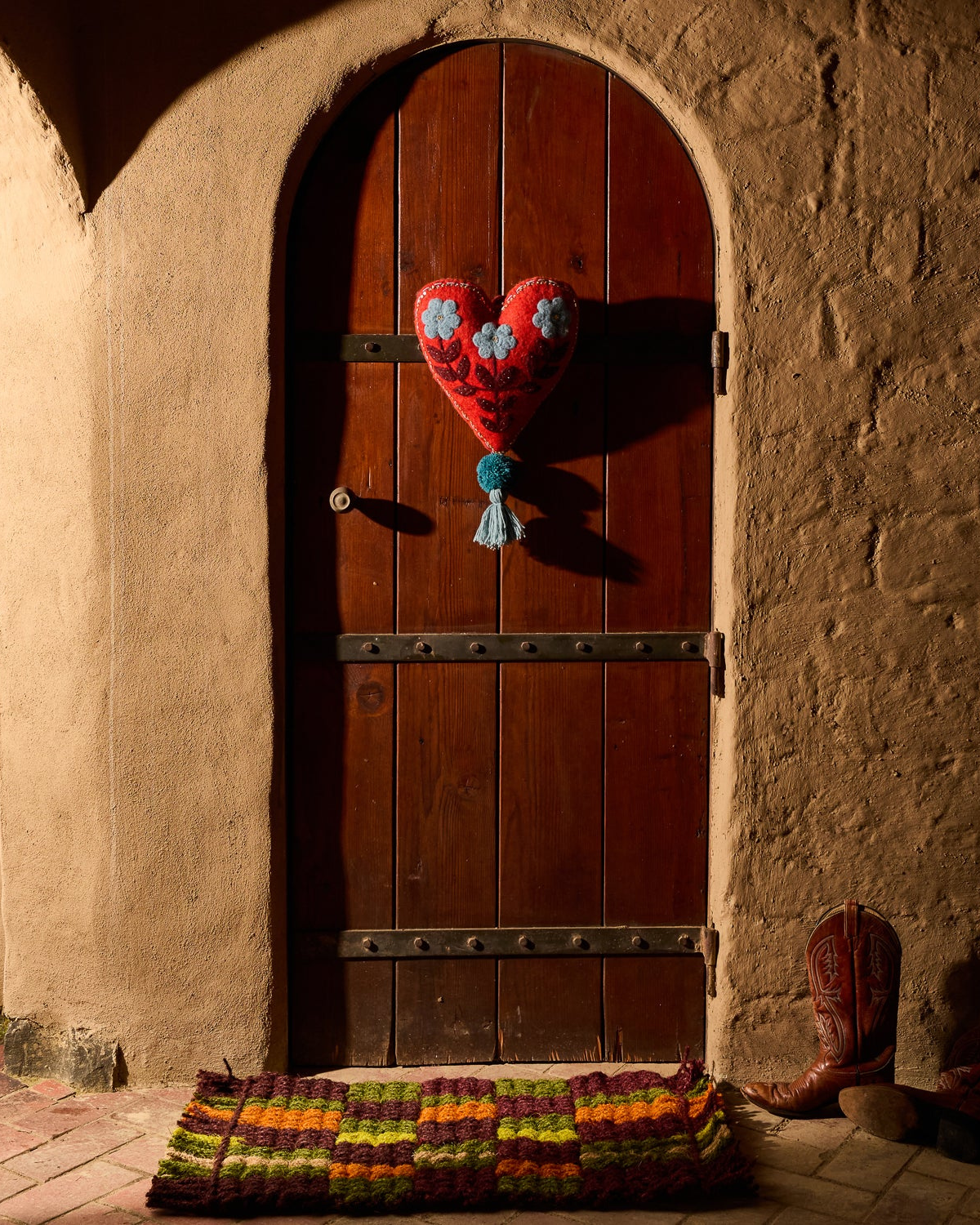 Sadie Felt Heart Door Decoration by Sage x Clare