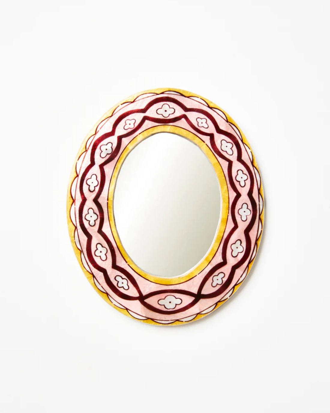 Samira Mirror Pink Waves by Jones &amp; Co 