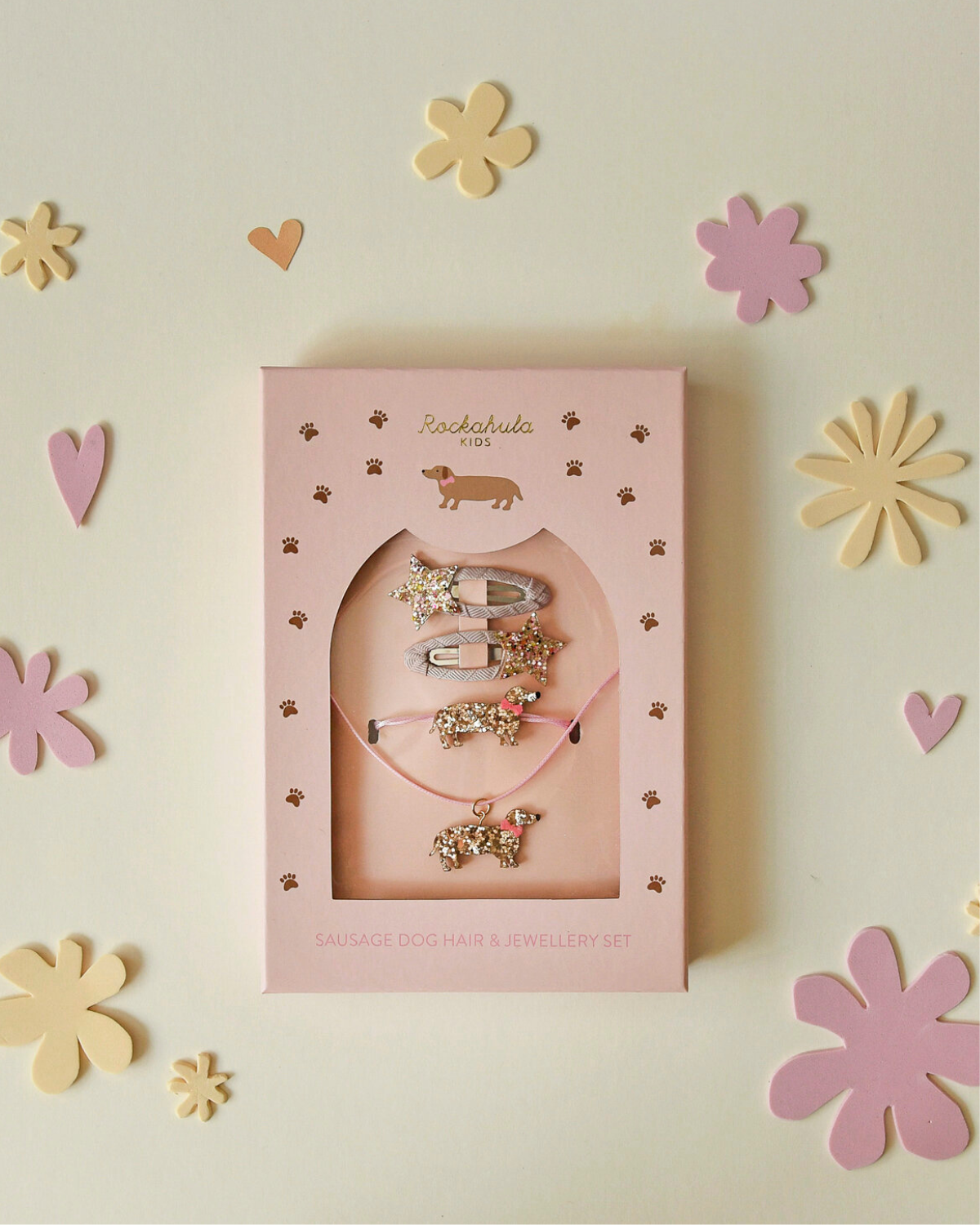 Sausage Dog Hair &amp; Jewellery Set by Rockahula Kids