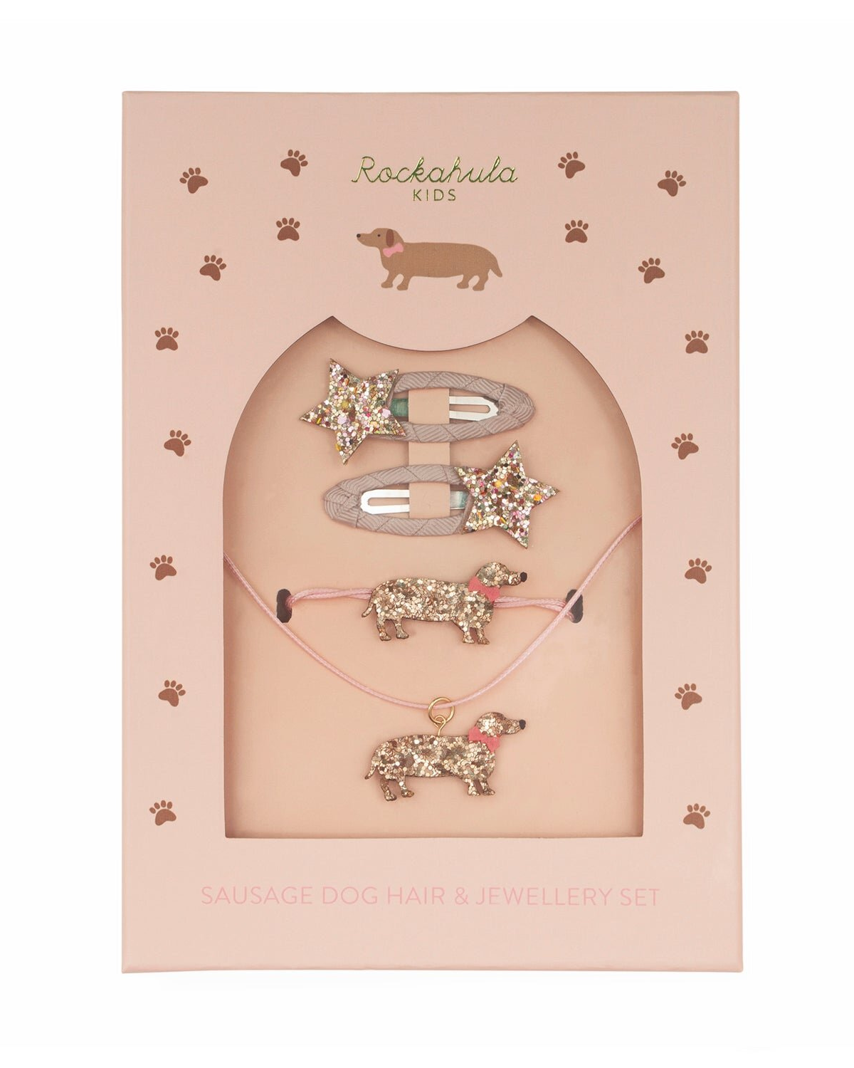 Sausage Dog Hair &amp; Jewellery Set by Rockahula Kids