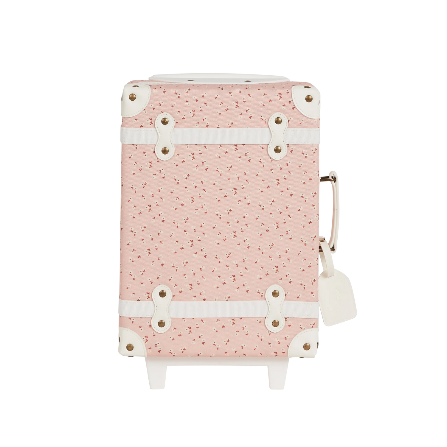 Kids Travel Suitcase - See-Ya Suitcase by Olli Ella in Pink Daisies 