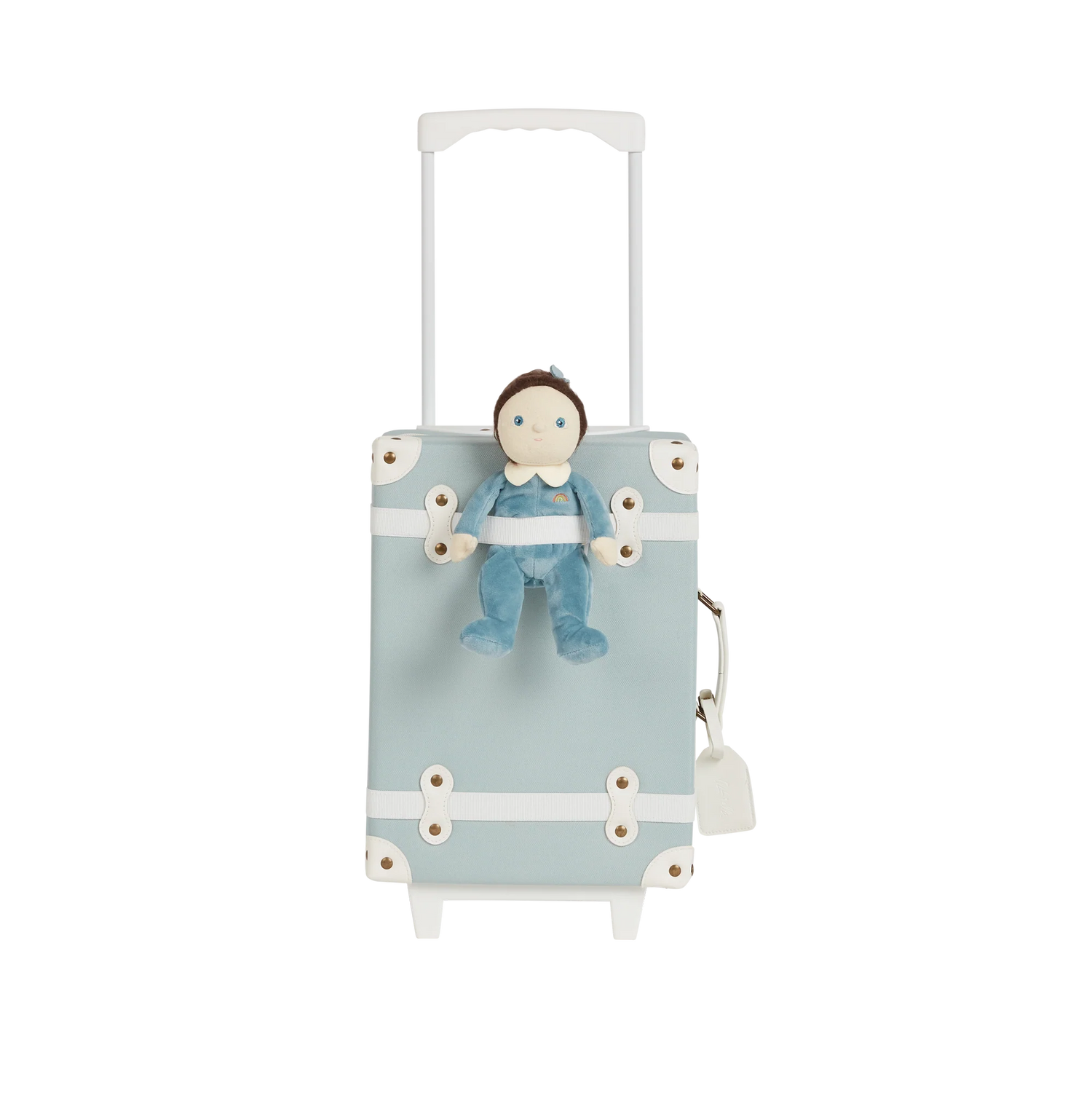 Kids Suitcase - See-Ya Suitcase by Olli Ella in Steel Blue