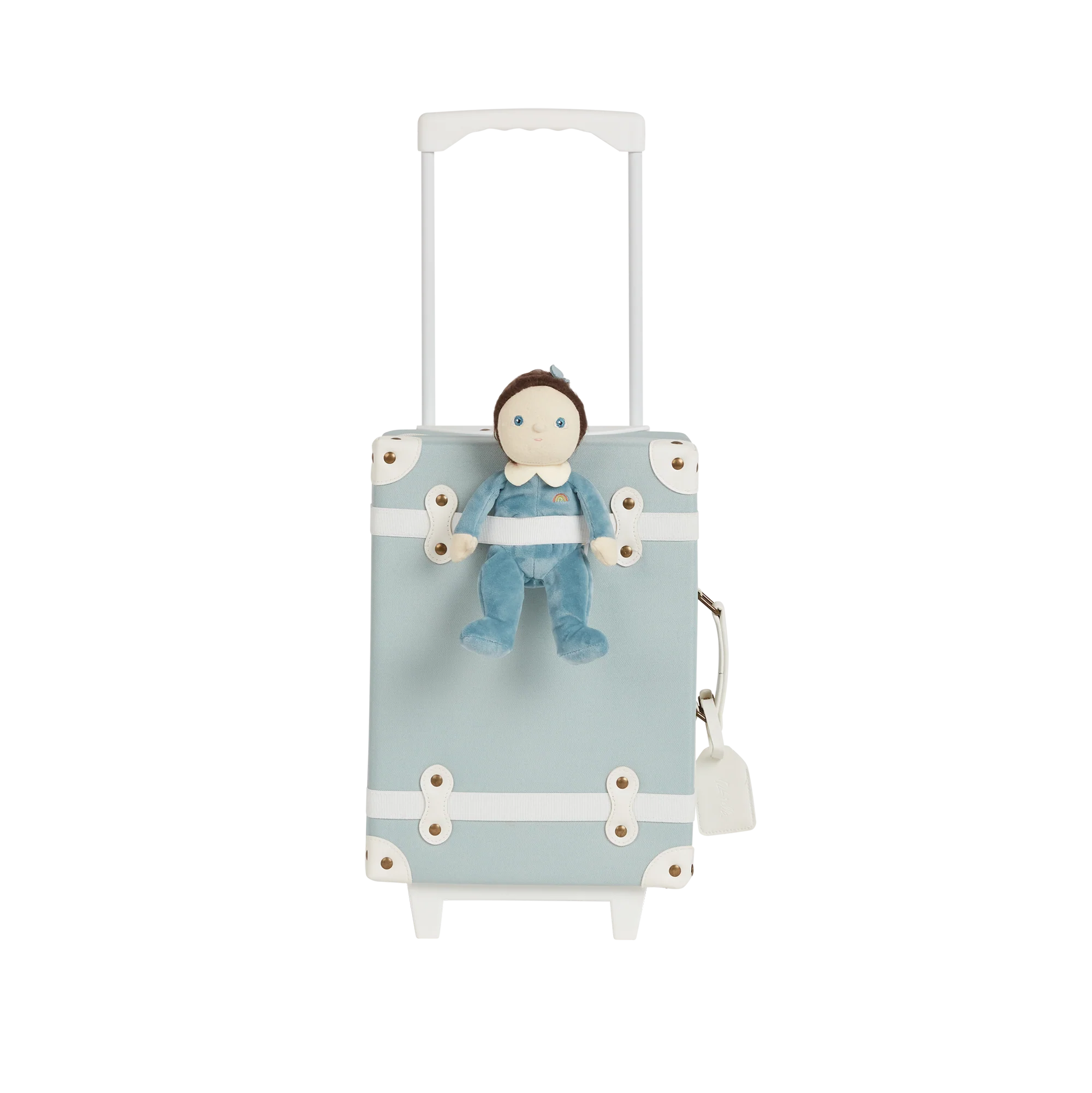 Kids Suitcase - See-Ya Suitcase by Olli Ella in Steel Blue