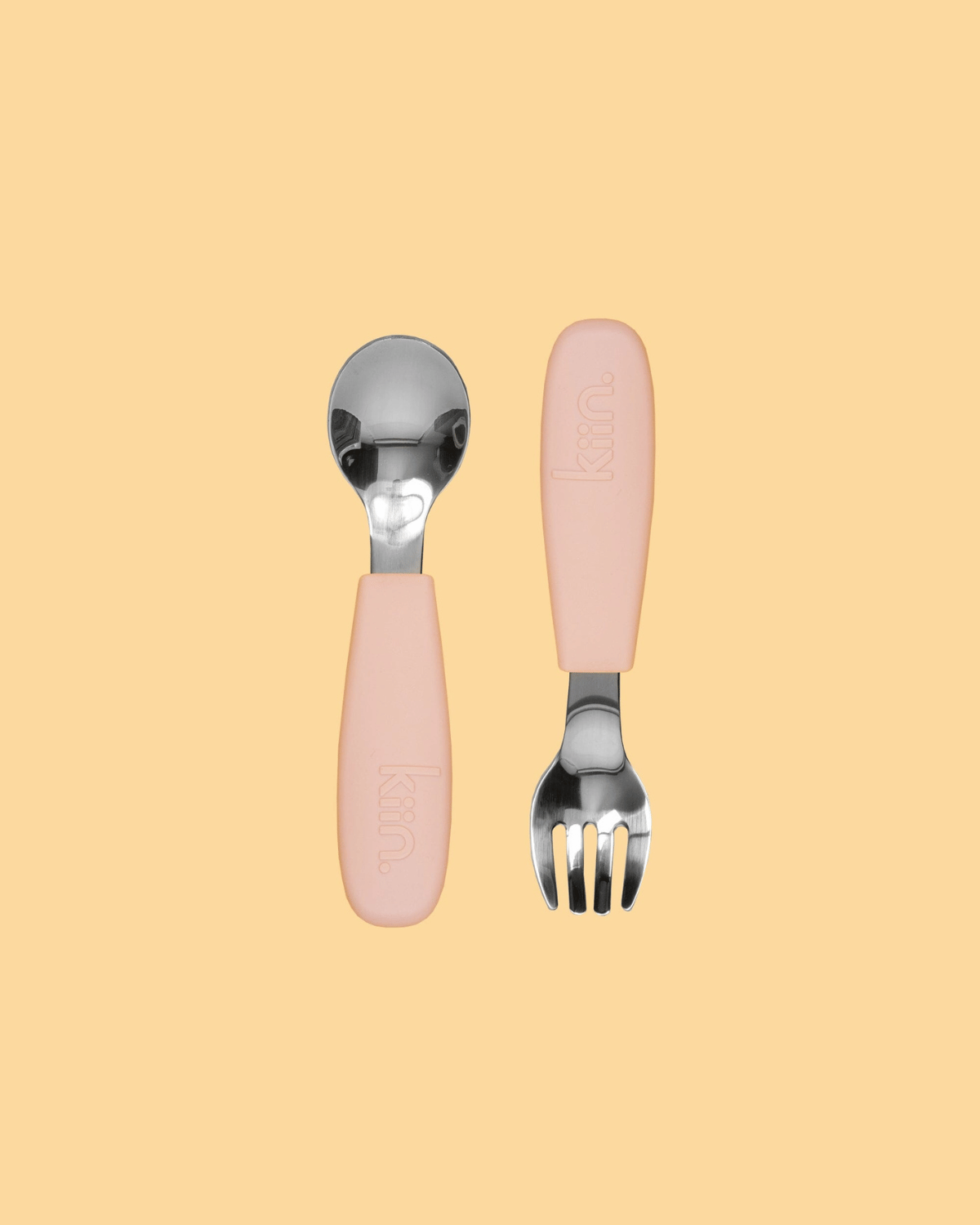 Kiin Baby Silicone Cutlery Set - Blossom Pink