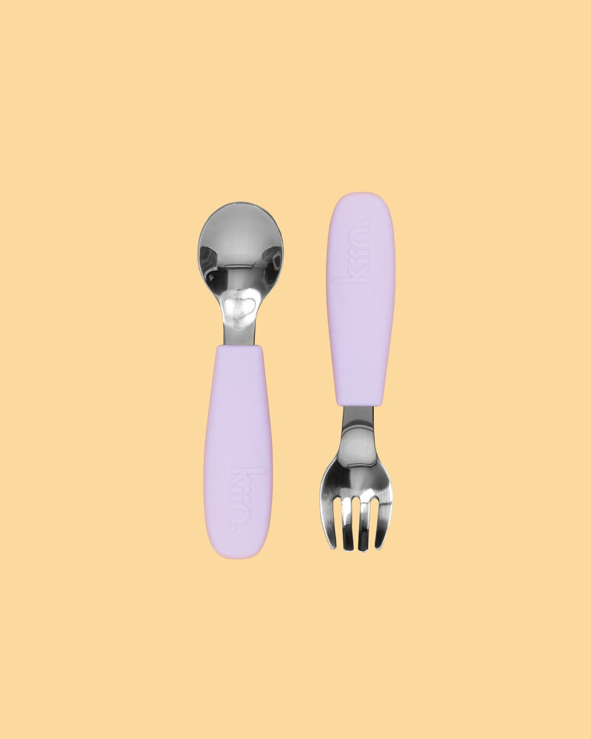 Silicone Cutlery Set - Lilac by Kiin Baby