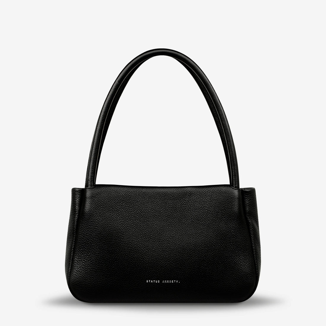 black leather womens handbag