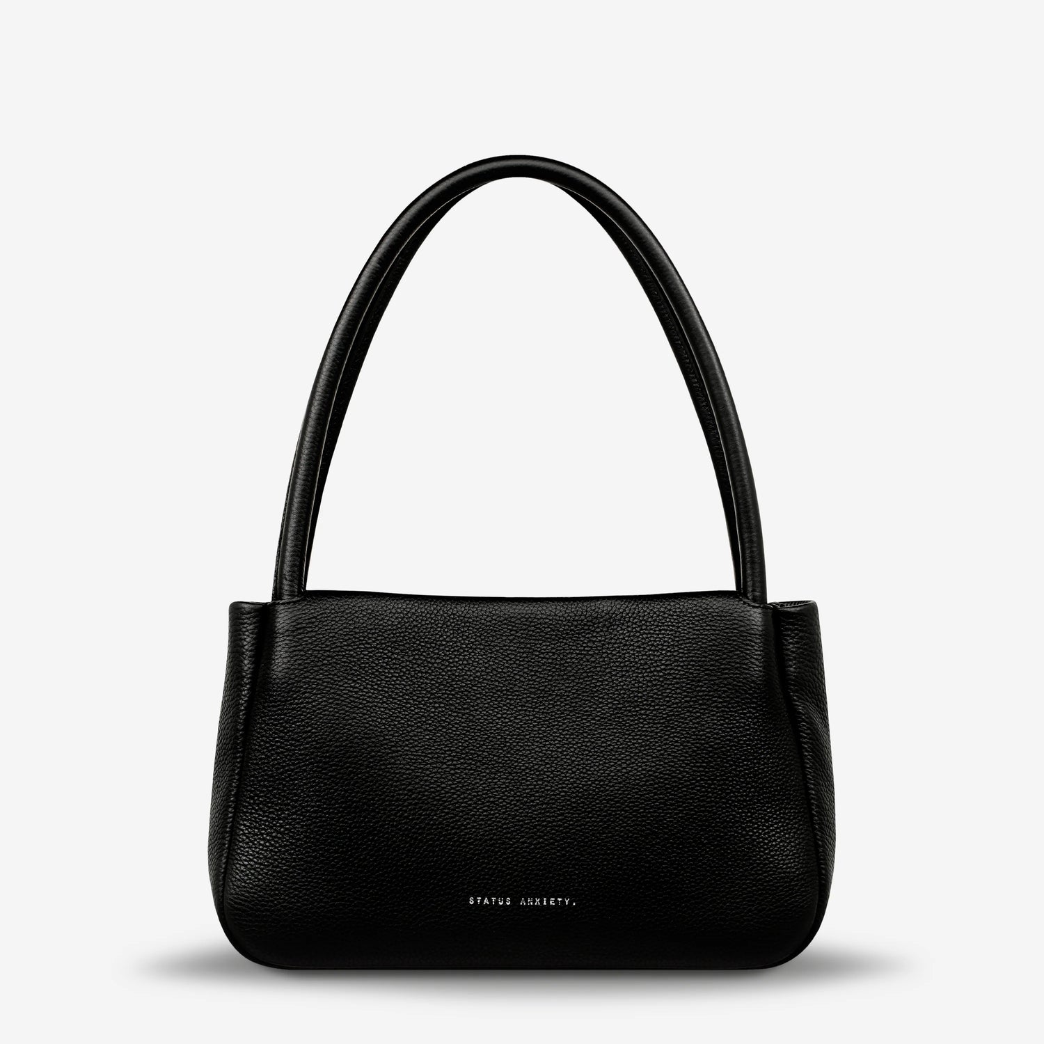 black leather womens handbag