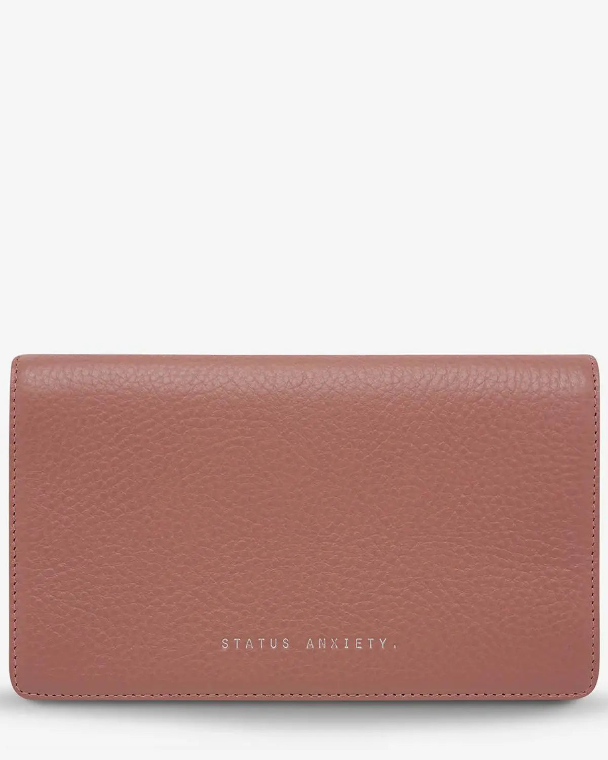 Status Anxiety Living Proof Leather Wallet - Dusty Rose ✨