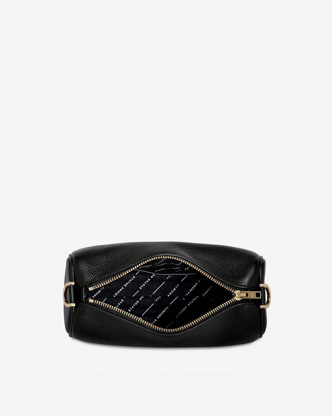 Status Anxiety Sunblind Bag - Black/Brushed Gold 