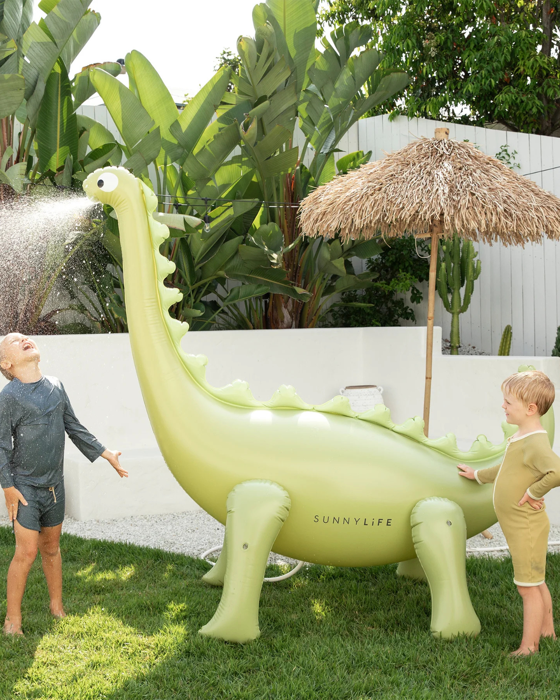 The Giant Khaki Dino Sprinkler by SUNNYLiFE