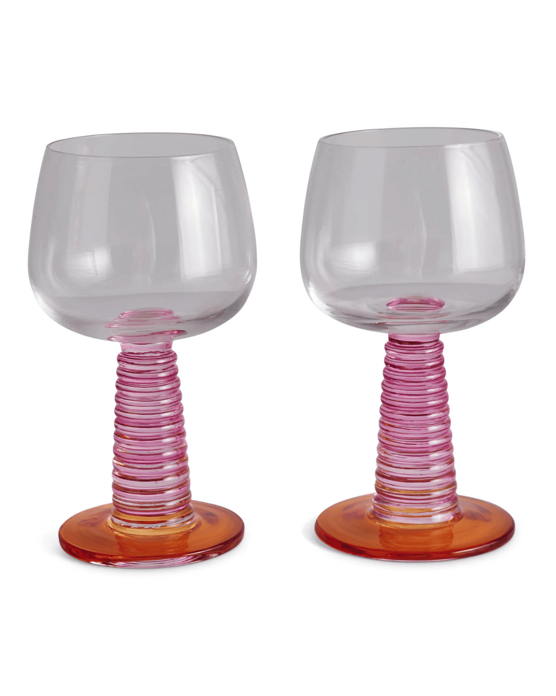 Sunset Party Stalk Wine Glass (set of 2) by Kip&Co