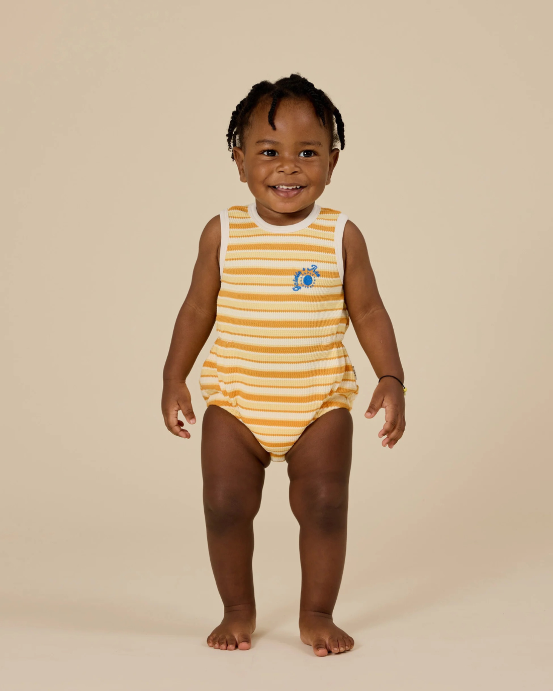 Goldie + Ace - Sunshine Stripe Bubble Romper 