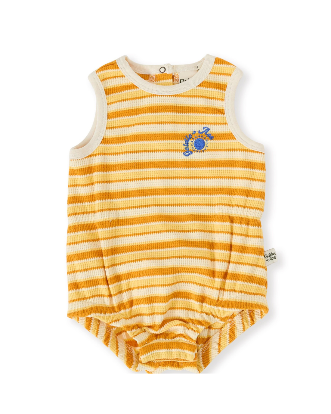 Goldie + Ace - Sunshine Stripe Bubble Romper